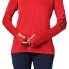 imageColumbia Womens Tidal Tee HoodieRed LilyCollegiate Navy Logo