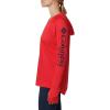 imageColumbia Womens Tidal Tee HoodieRed LilyCollegiate Navy Logo