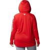 imageColumbia Womens Tidal Tee HoodieRed SparkWhite Logo