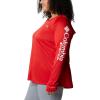 imageColumbia Womens Tidal Tee HoodieRed SparkWhite Logo