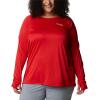 imageColumbia Womens Tidal Tee HoodieRed SparkWhite Logo
