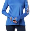imageColumbia Womens Tidal Tee HoodieStormy BlueLight Coral Logo