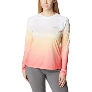 imageColumbia Womens Super Tidal Tee Long SleeveCocoa Butter  Pfg Gradient