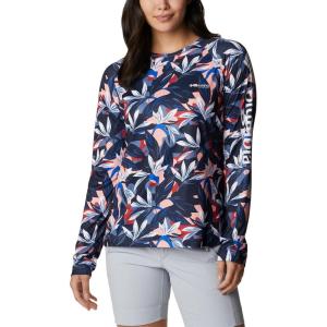 imageColumbia Womens Super Tidal Tee Long SleeveCollegiate Navy Hidden Paradise