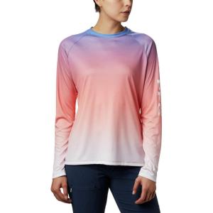 imageColumbia Womens Super Tidal Tee Long SleeveLychee Gradient