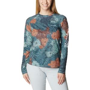 imageColumbia Womens Super Tidal Tee Long SleeveMint Cay  Anemones