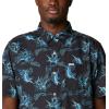 imageColumbia Mens Super Slack Tide Camp Shirt Short SleeveBlack Sails Away Print
