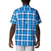 imageColumbia Mens Super Slack Tide Camp Shirt Short SleeveBlue Macaw Multi Gingham
