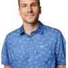 imageColumbia Mens Super Slack Tide Camp Shirt Short SleeveBluebell Deepdivers