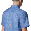 imageColumbia Mens Super Slack Tide Camp Shirt Short SleeveBluebell Keye Takeaway