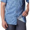 imageColumbia Mens Super Slack Tide Camp Shirt Short SleeveBluestone Trout N About Print