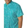 imageColumbia Mens Super Slack Tide Camp Shirt Short SleeveBright Aqua Gamefish Print