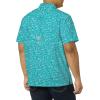 imageColumbia Mens Super Slack Tide Camp Shirt Short SleeveBright Aqua Gamefish Print