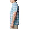 imageColumbia Mens Super Slack Tide Camp Shirt Short SleeveCanyon Blue Ombre Check