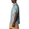 imageColumbia Mens Super Slack Tide Camp Shirt Short SleeveCanyon Blue Palmeria