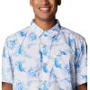 imageColumbia Mens Super Slack Tide Camp Shirt Short SleeveCarbon Fishfinder Print