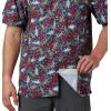 imageColumbia Mens Super Slack Tide Camp Shirt Short SleeveCarbon Tribal Fish Print