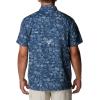 imageColumbia Mens Super Slack Tide Camp Shirt Short SleeveCarbon Tye Dye Print