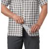 imageColumbia Mens Super Slack Tide Camp Shirt Short SleeveCity Grey Palaka Plaid
