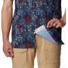 imageColumbia Mens Super Slack Tide Camp Shirt Short SleeveCollegiate Navy Deep Sea Dash