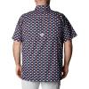 imageColumbia Mens Super Slack Tide Camp Shirt Short SleeveCollegiate Navy Fish Bobber Print
