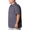 imageColumbia Mens Super Slack Tide Camp Shirt Short SleeveCollegiate Navy Fish Bobber Print