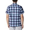 imageColumbia Mens Super Slack Tide Camp Shirt Short SleeveCollegiate Navy Ombre Check