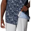 imageColumbia Mens Super Slack Tide Camp Shirt Short SleeveCollegiate Navy Small Mighty Marlins Print