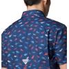 imageColumbia Mens Super Slack Tide Camp Shirt Short SleeveCollegiate Navy Stars N Stripes