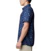 imageColumbia Mens Super Slack Tide Camp Shirt Short SleeveCollegiate Navy Stars N Stripes
