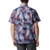 imageColumbia Mens Super Slack Tide Camp Shirt Short SleeveCollegiate Navy Tunatropic Print