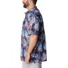 imageColumbia Mens Super Slack Tide Camp Shirt Short SleeveCollegiate Navy Tunatropic Print