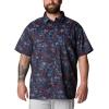 imageColumbia Mens Super Slack Tide Camp Shirt Short SleeveCollegiate Navy Tye Dye Print