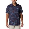 imageColumbia Mens Super Slack Tide Camp Shirt Short SleeveCollegiate Navy Tye Dye Print