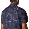 imageColumbia Mens Super Slack Tide Camp Shirt Short SleeveCollegiate Navy Tye Dye Print