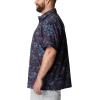imageColumbia Mens Super Slack Tide Camp Shirt Short SleeveCollegiate Navy Tye Dye Print