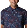 imageColumbia Mens Super Slack Tide Camp Shirt Short SleeveCollegiate Navy Tye Dye Print