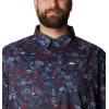 imageColumbia Mens Super Slack Tide Camp Shirt Short SleeveCollegiate Navy Tye Dye Print