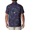 imageColumbia Mens Super Slack Tide Camp Shirt Short SleeveCollegiate Navy Tye Dye Print
