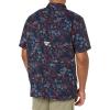 imageColumbia Mens Super Slack Tide Camp Shirt Short SleeveCollegiate Navy Tye Dye Print