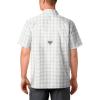 imageColumbia Mens Super Slack Tide Camp Shirt Short SleeveCool Grey Palaka Plaid