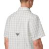 imageColumbia Mens Super Slack Tide Camp Shirt Short SleeveCool Grey Palaka Plaid