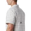 imageColumbia Mens Super Slack Tide Camp Shirt Short SleeveCool Grey Palaka Plaid