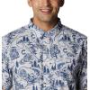 imageColumbia Mens Super Slack Tide Camp Shirt Short SleeveCool Grey Pfg Origins Print
