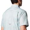 imageColumbia Mens Super Slack Tide Camp Shirt Short SleeveCrushed Blue Casted N Blasted