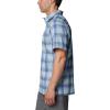 imageColumbia Mens Super Slack Tide Camp Shirt Short SleeveCrushed Blue Ombre Check