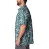 imageColumbia Mens Super Slack Tide Camp Shirt Short SleeveDark Ivy Kona Kalikimaka Print