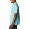 imageColumbia Mens Super Slack Tide Camp Shirt Short SleeveElectric Turquoise Deepsea Medley