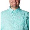 imageColumbia Mens Super Slack Tide Camp Shirt Short SleeveElectric Turquoise Deepsea Medley