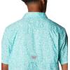 imageColumbia Mens Super Slack Tide Camp Shirt Short SleeveElectric Turquoise Deepsea Medley